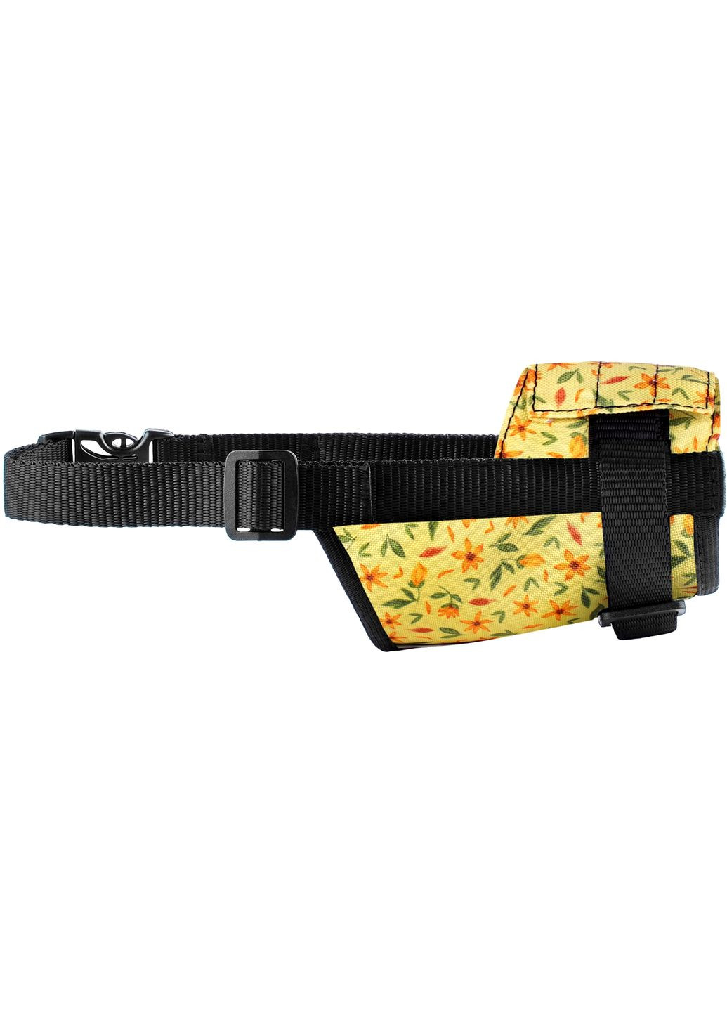 Намордник из нейлона регулируемый №1 14-20 см Flowers yellow (2100102757012) Hi Dog (319322630)