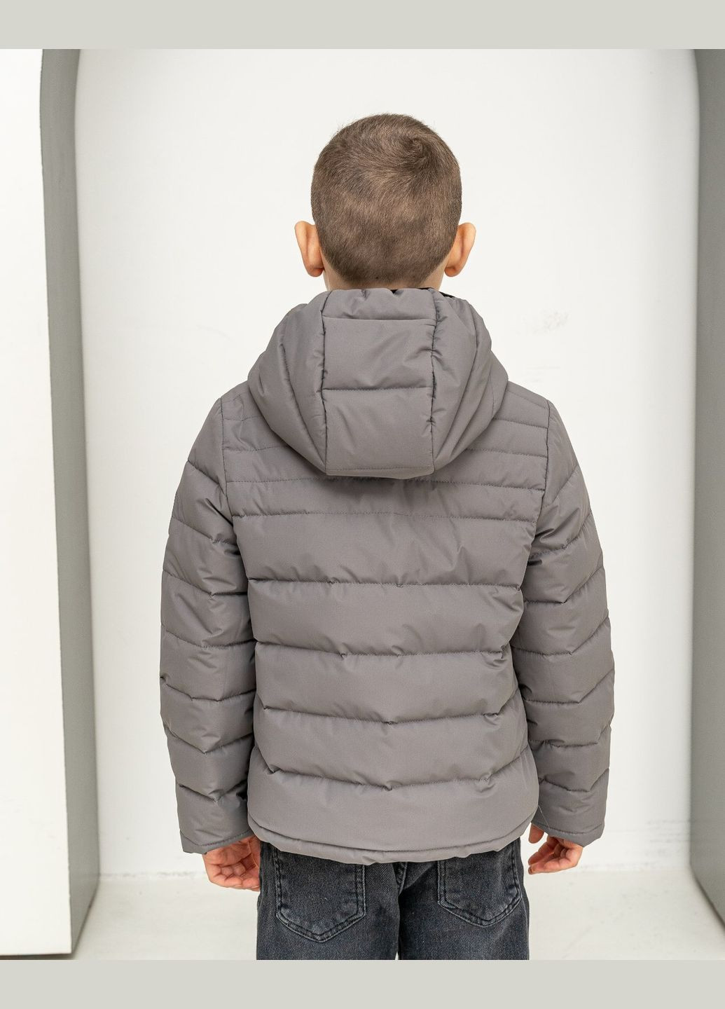 Черная демисезонная куртка для мальчика демисезонная SK