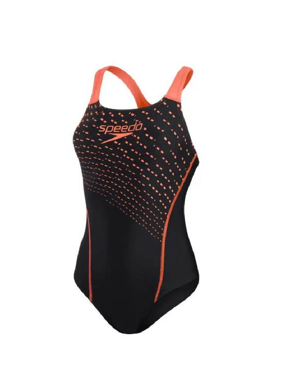 Комбинированный демисезонный купальник medley logo medalist swimsuit black/red (8-13474b441) Speedo