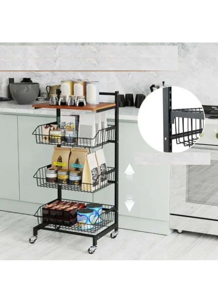 Стелаж Vroda мобільний в стилі Loft Costway (362028098)