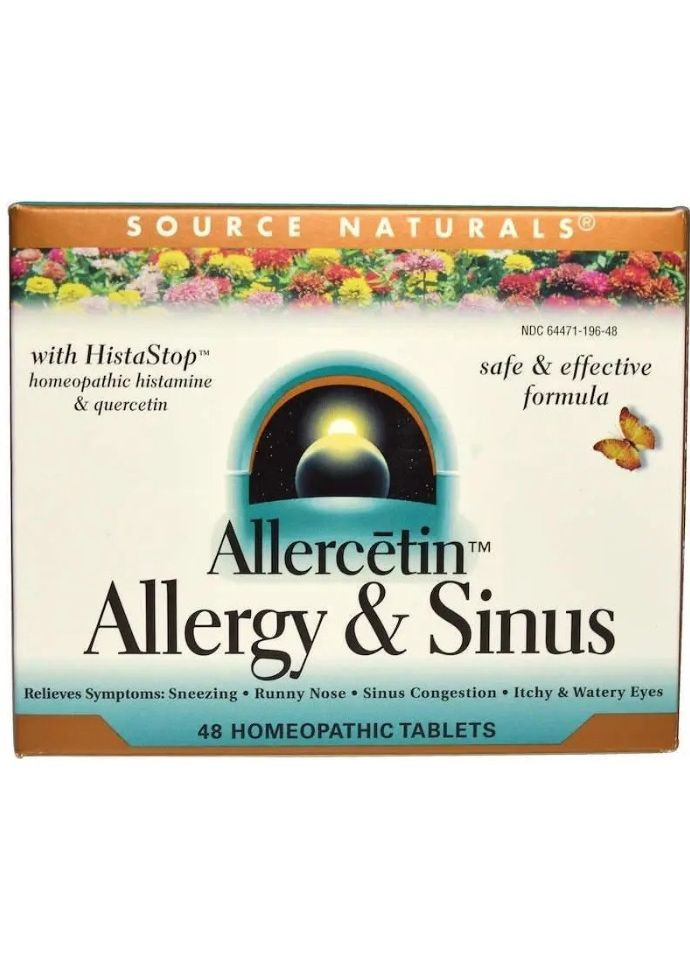 Гомеопатия для аллергиков Allergy & Sinus 48 таб. Source Naturals (359473477)