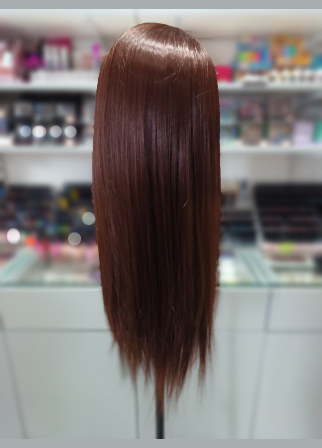 Голова-манекен зі штучним волоссям термо GLV-6A, довжина 60-70см. No Brand (279610913)