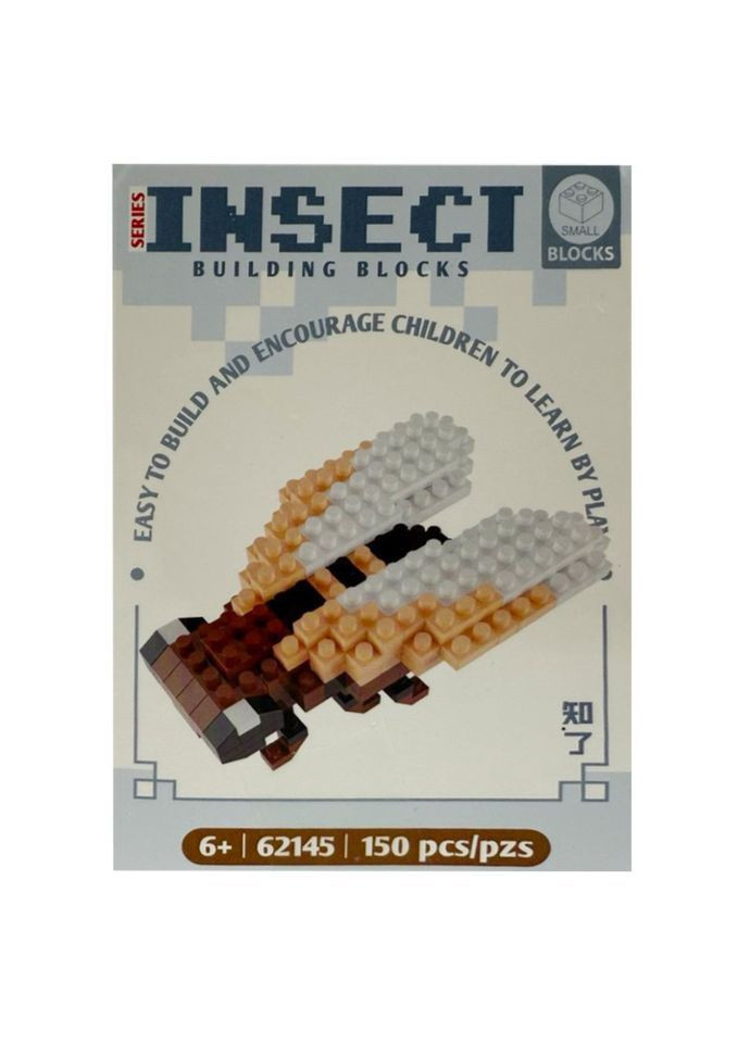 Дитячий конструктор A62145 Комахи 150 деталей Різнокольоровий (107620) Bambi (372486543)