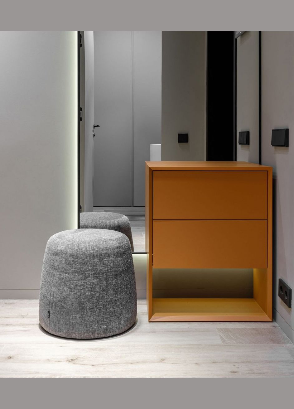 Пуф d=60см h=45см Серый No Brand Conus Pouf (336923904)