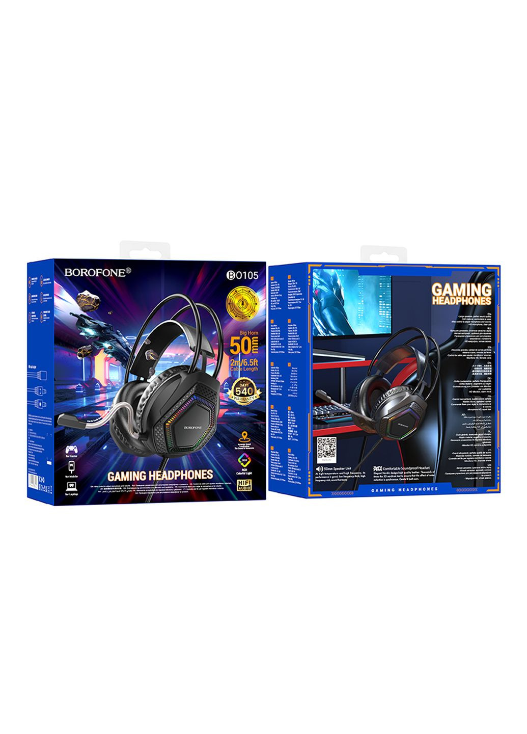 Игровые наушники BO105 Thunder Borofone (364205772)