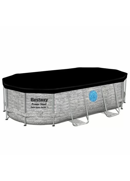 Каркасный бассейн 56714 (427х250х100 см) с картриджным фильтром, стремянкой и защитным тентом Bestway (369726859)