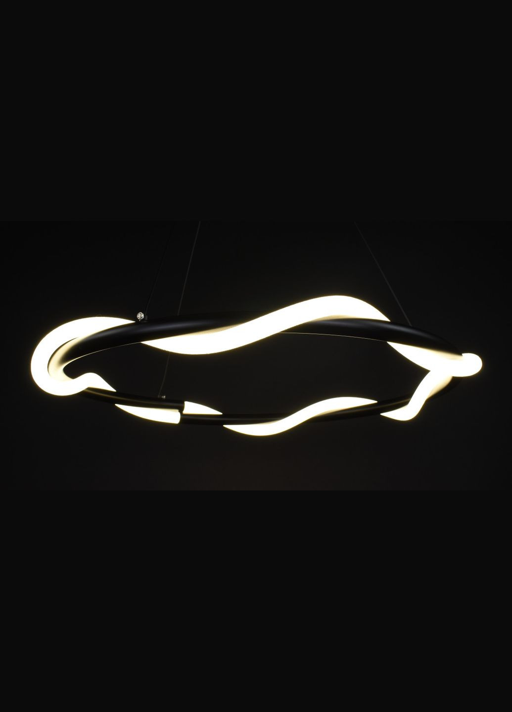 Люстра світлодіодна підвісна LED світильник для квартири на стелю лед 27943 Чорний 30-150х62х62 см. Sunnysky (364490743)