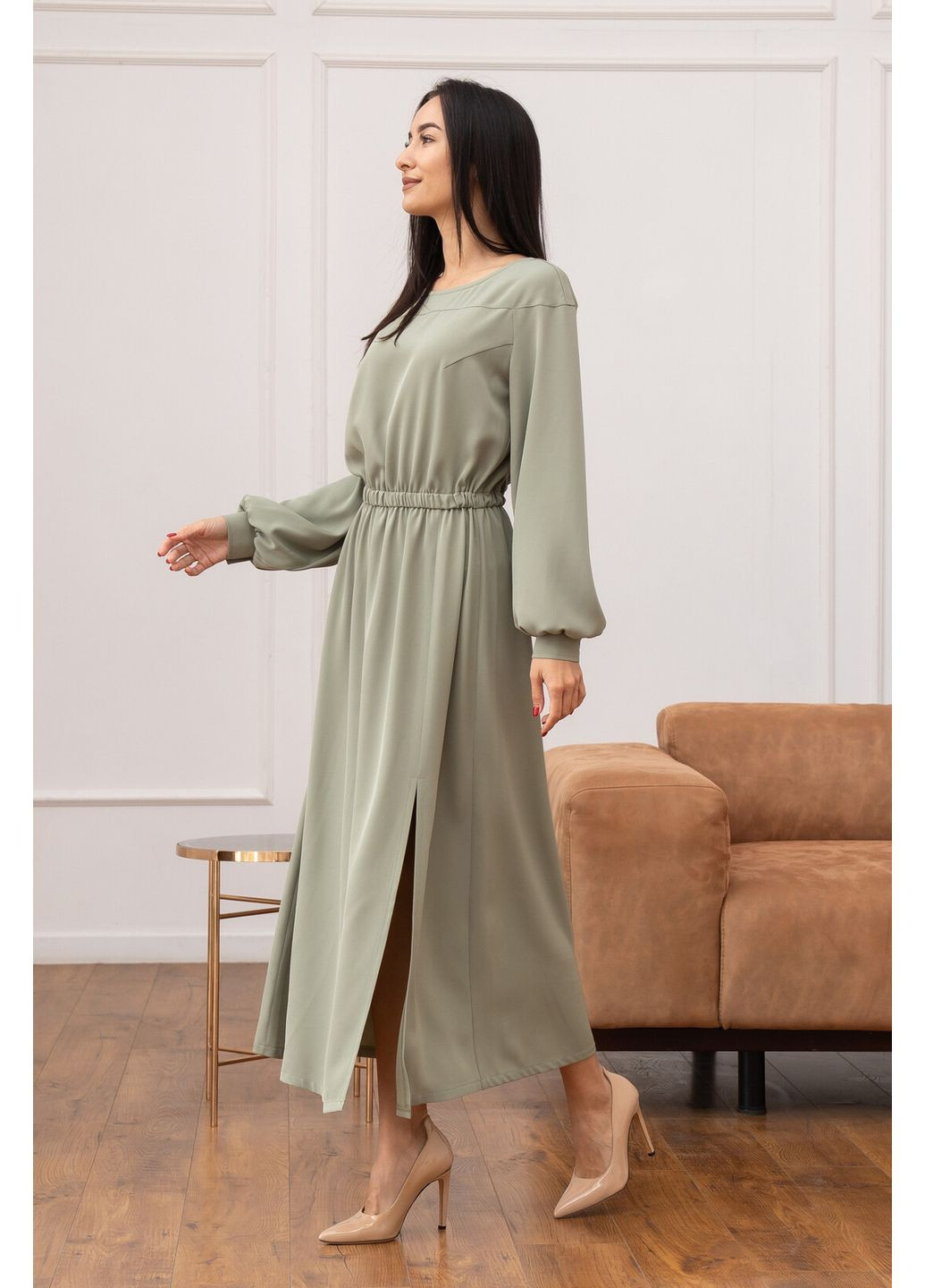 Оливковое праздничный, деловое, кэжуал платье ри мари лиана ск 2125 RiMari