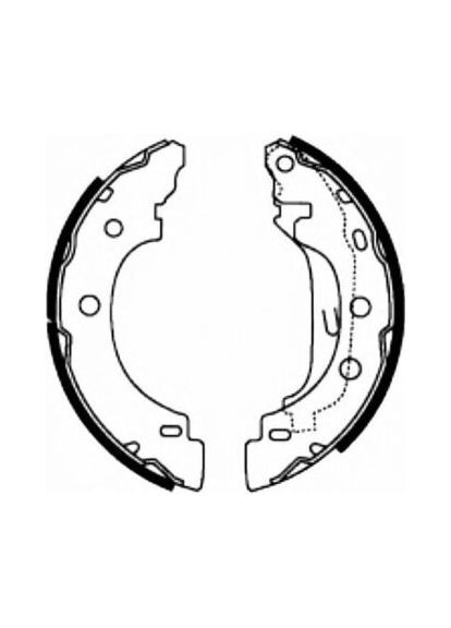 Колодки тормозные барабанные ЗАДН RENAULT KANGO 97- NISSAN KUBISTAR 03- 5001-0583 PROfit (364835383)