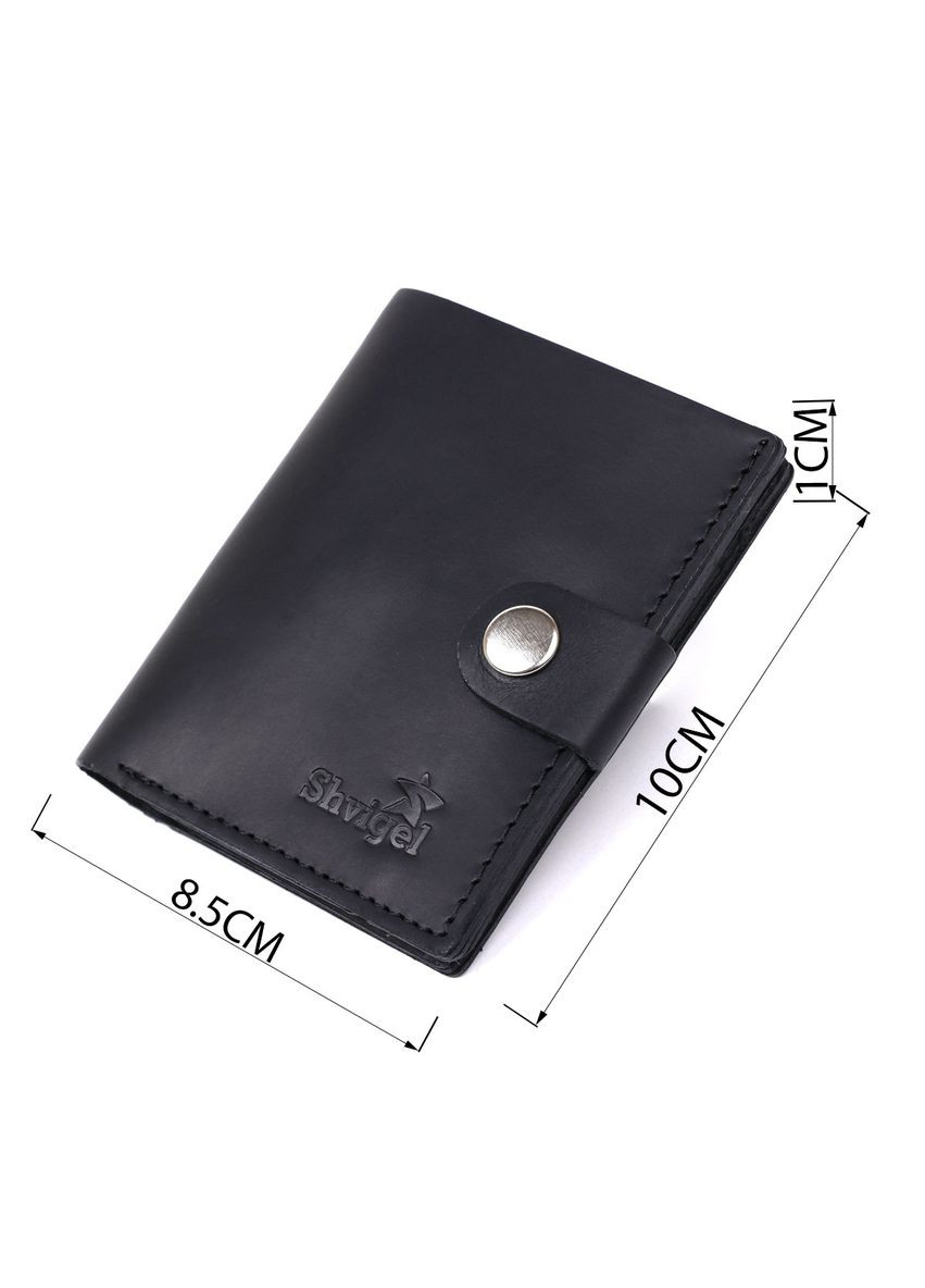 Кожаный мужской бумажник 16474 Shvigel (329148863)