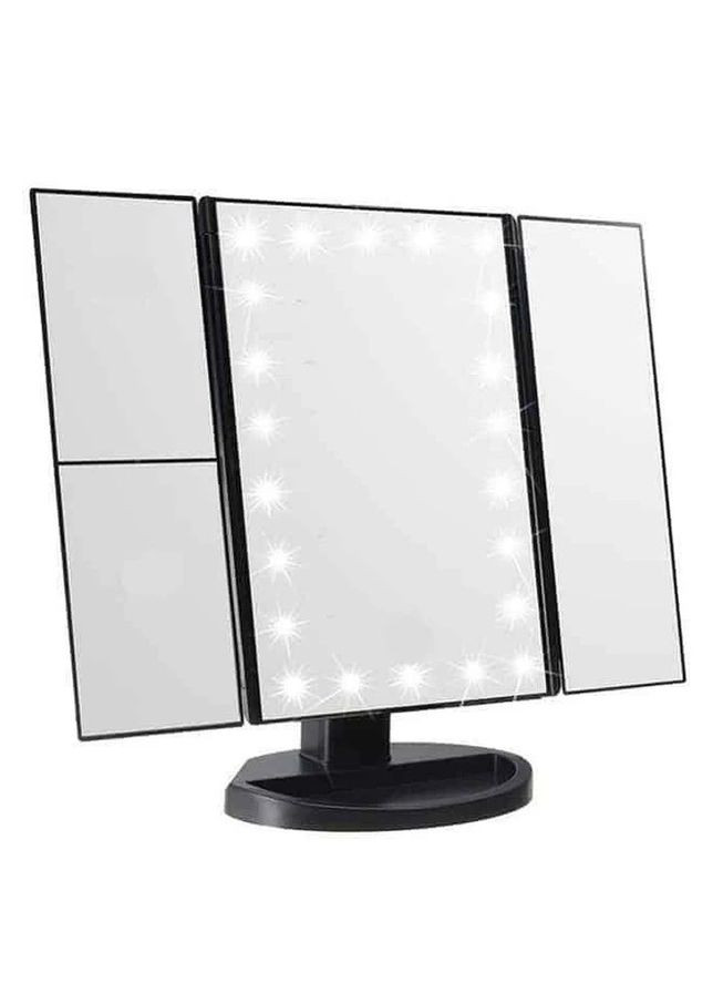 Зеркало для макияжа с LED подсветкой Superstar Magnifying Mirror Черный No Brand (278634005)