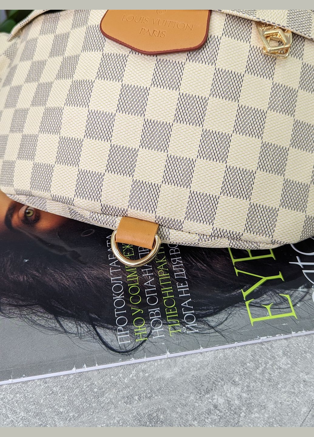 Луї Вітон бананка жіноча (бежева клітка) No Brand (318473388)