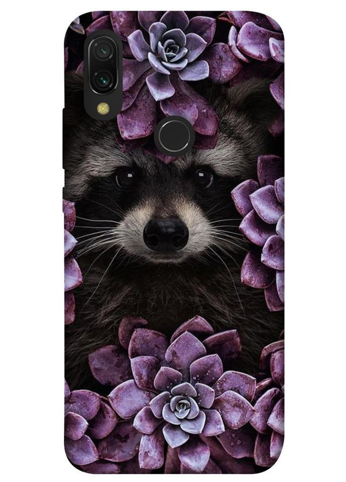 Чехол с принтом для Xiaomi Redmi 7 / на Ксяоме, сяоме, ксиоме редми 7 Енот в цветах No Brand (339060454)