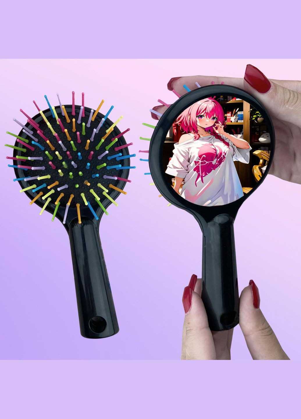 Расческа для волос Аниме Схождение в тени #0010 черный No Brand (315046311)