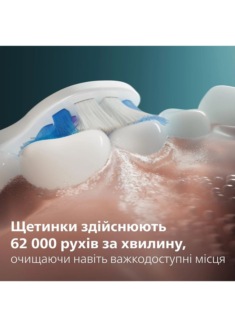 Щетка зубная электр., Sonicare 6100 Series, 62т. кол/мин, насадок-1, футляр, голубой Philips (360401342)