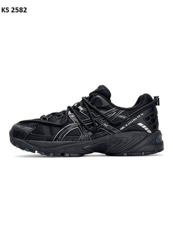 Чорні Осінні кросівки чоловічі asics gel-kahana tr v2 black асікс гель кахано tr v2 No Brand