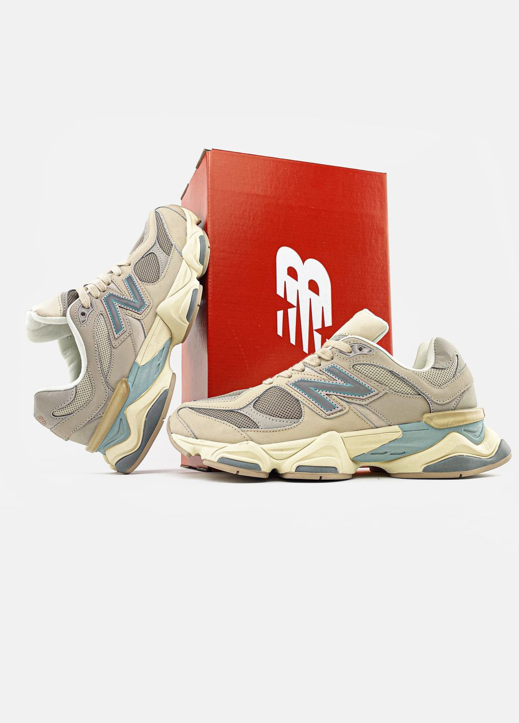 Кросівки жіночі і чоловічі New Balance 9060 beige | Нью Беланс 9060 бежеві No Brand бежеві всесезони (314794779)