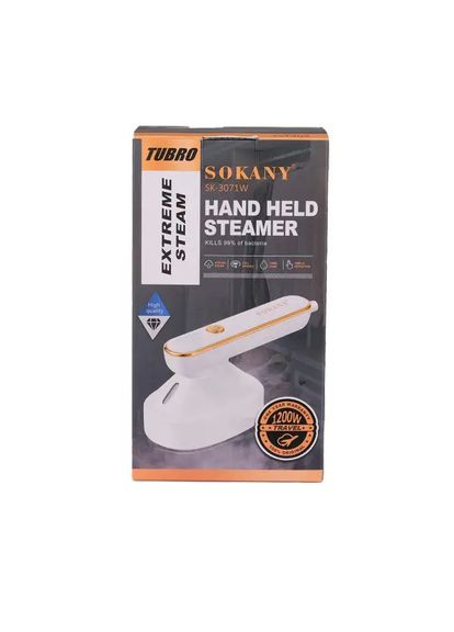 Відпарювач ручний 1200 Вт Білий SK-3071W Sokany (370707645)