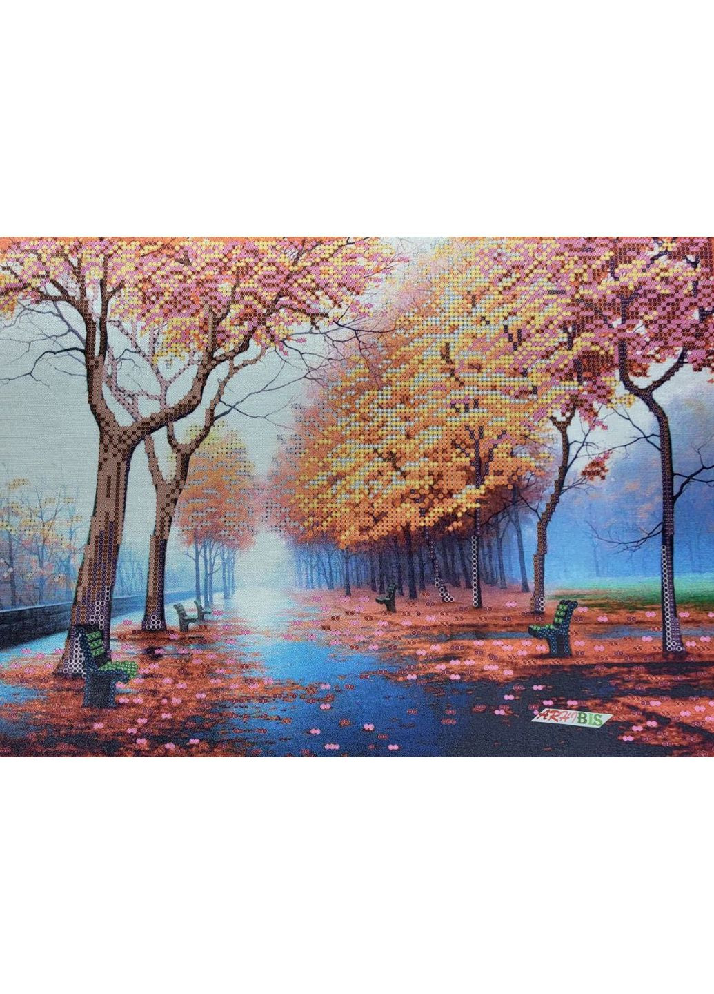 НАБОР ARHIBIS ТА-435 Осенняя аллея, набор для вышивания бисером картины Tela Artis (369666200)