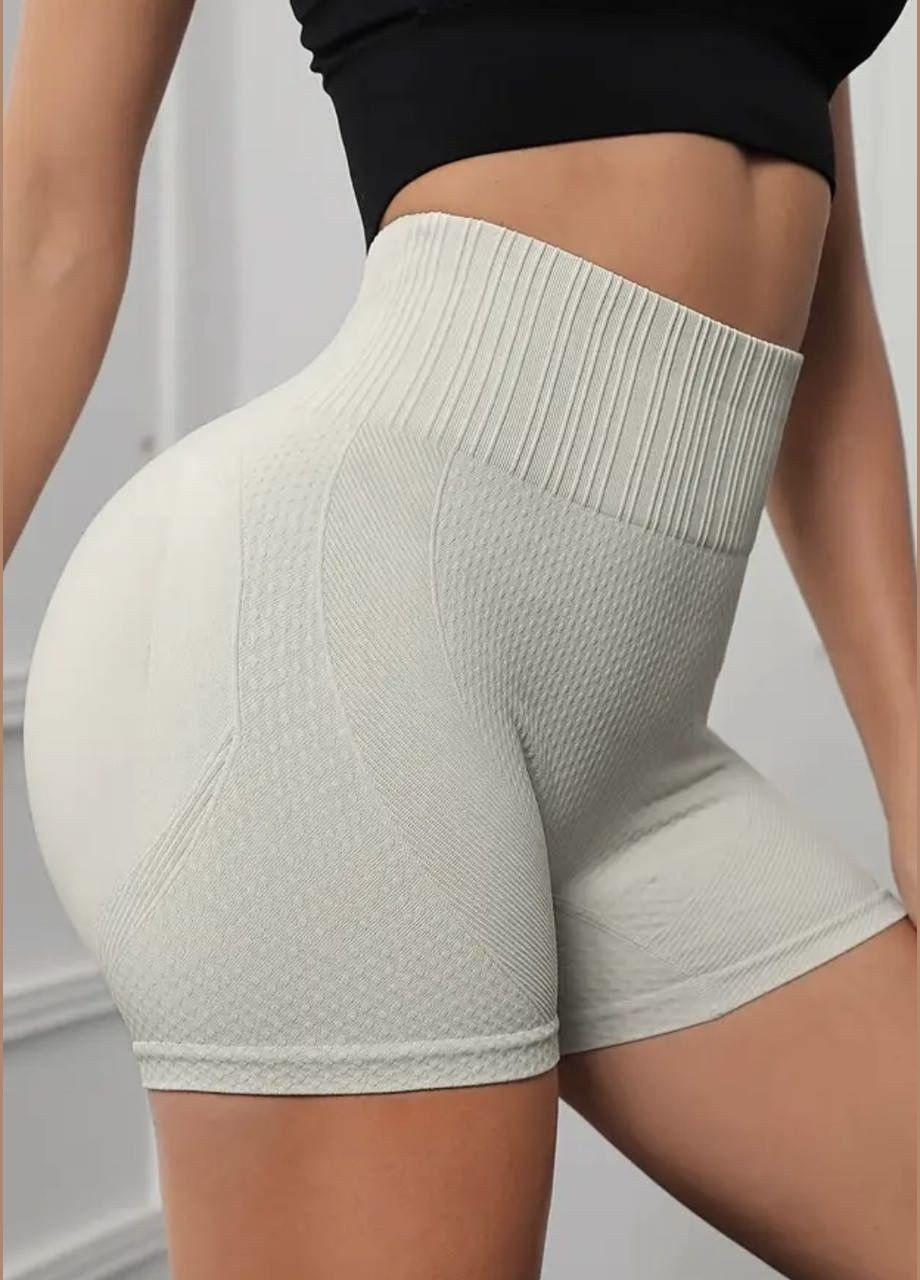 Фігурні безшовні спортивні шорти для фітнесу та залу No Brand (326757939)