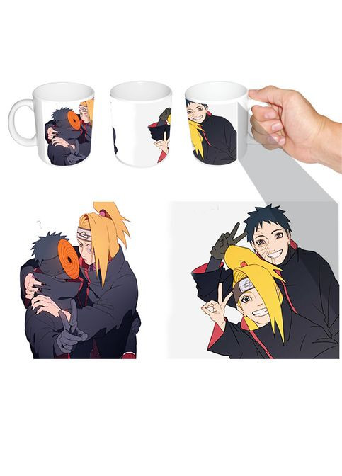 Чашка белая аниме Наруто Акацуки Отступники (z0238) No Brand (327004035)