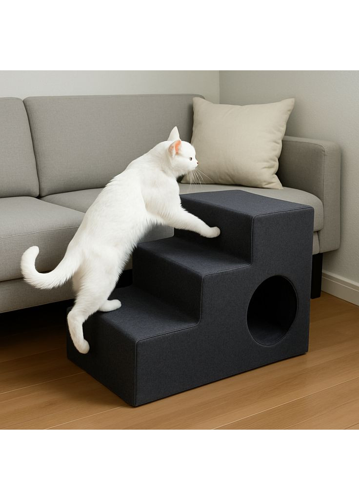 М'які сходи для собак на диван і ліжко/М'яка драбинка для собак на диван і лобко 36х35х50 см P&S (367271347)