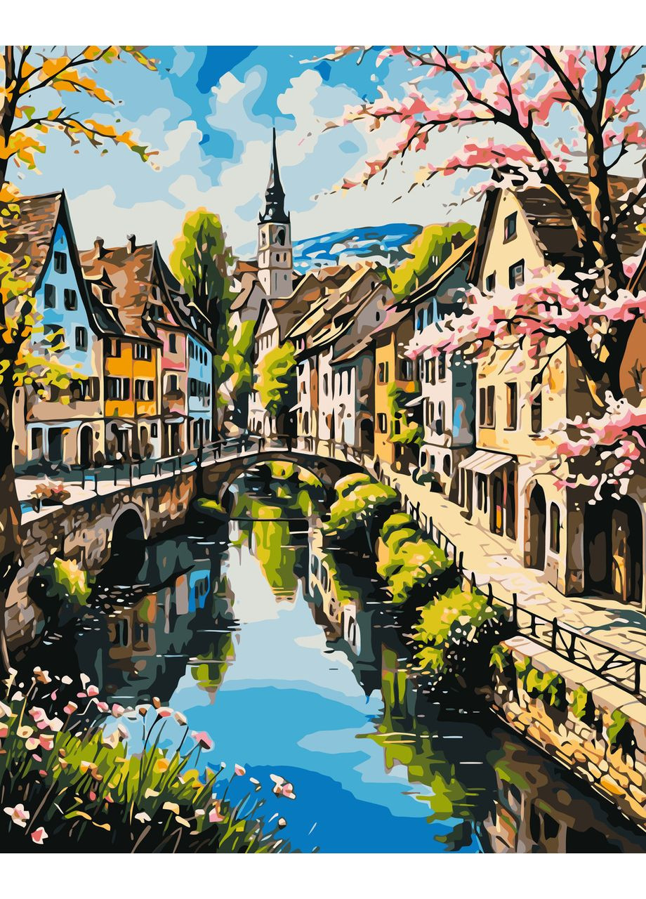 Картина по номерам Пейзаж. Улицы, ведущие к мечтам 40*50 см Оригами LW 3497 Origami (351587313)