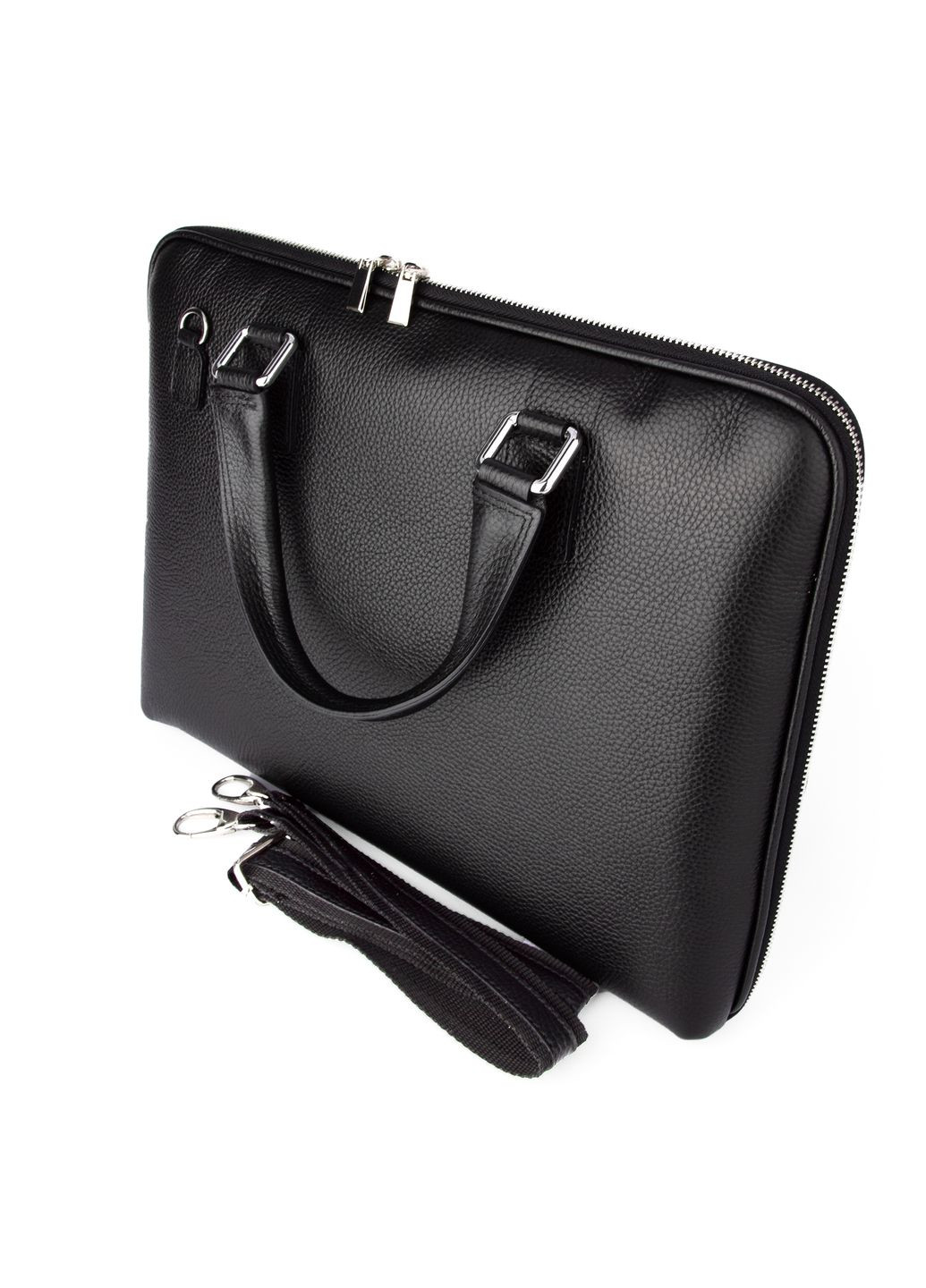 Кожаная женская сумка для ноутбука m01304 черная Virginia Conti (340077098)