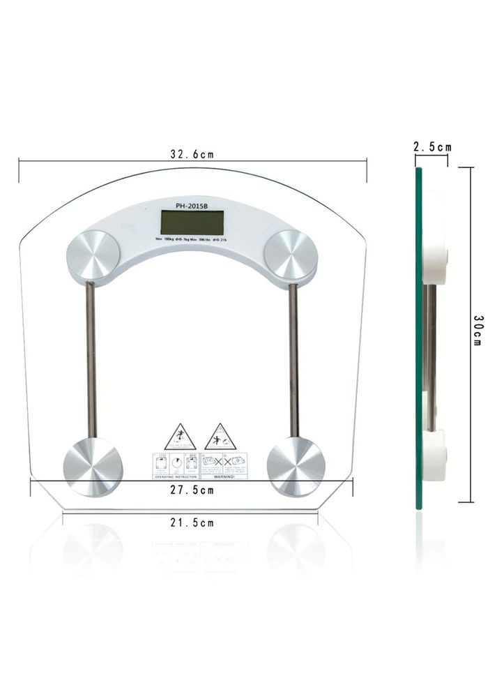 Весы напольные до 180 кг. AT-2003B/Стеклянные квадратные весы для взвешивания человека. Domotec (367060024)