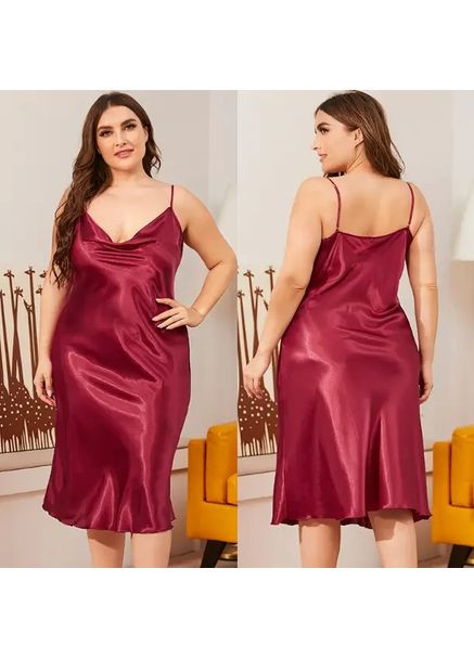 Пеньюар из плотного атласа длинный на бретелях. Атласный длинный пеньюар больших размеров China (360862444)