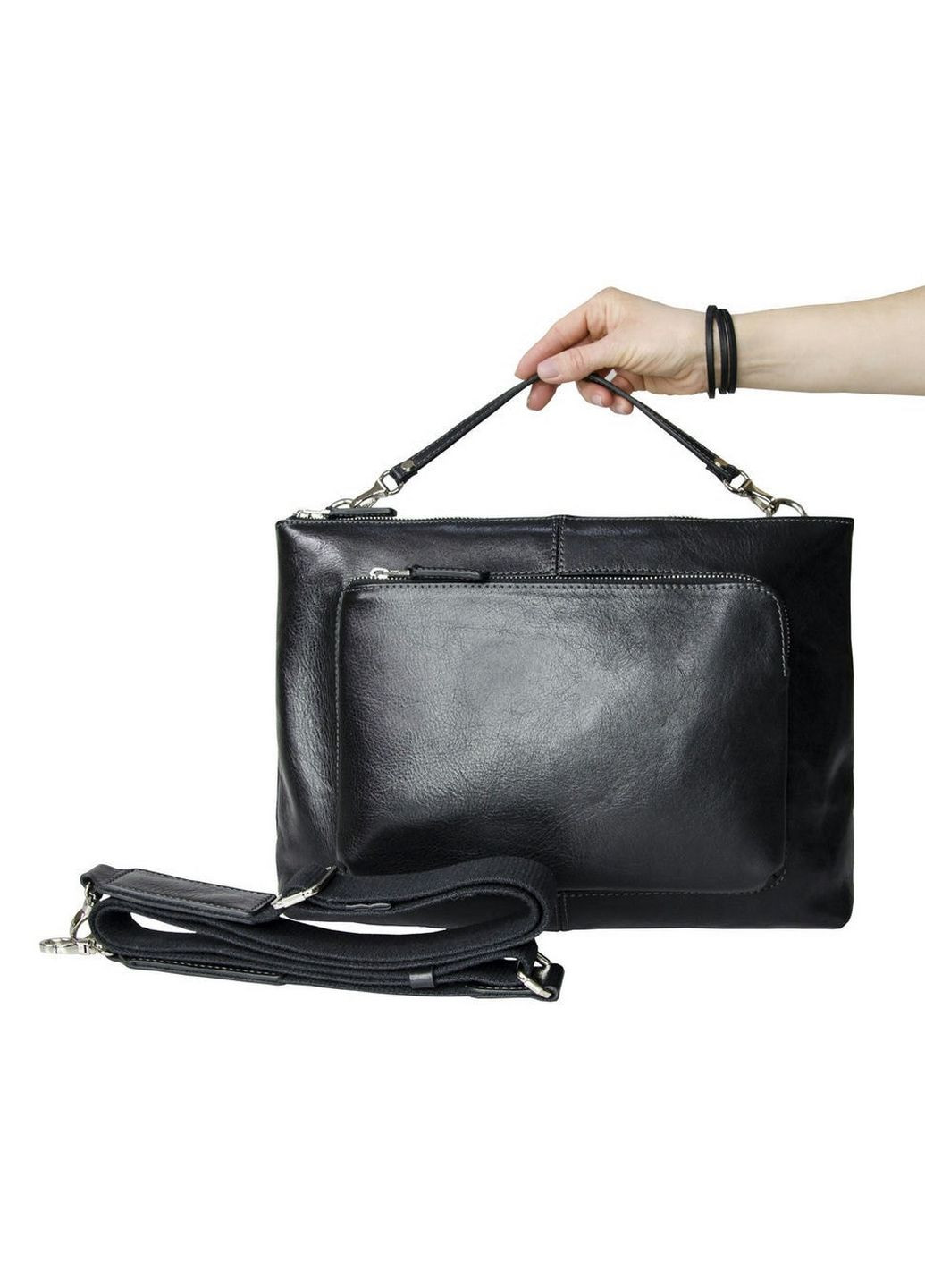 Мужская кожаная сумка через плечо Grande Pelle (315871132)