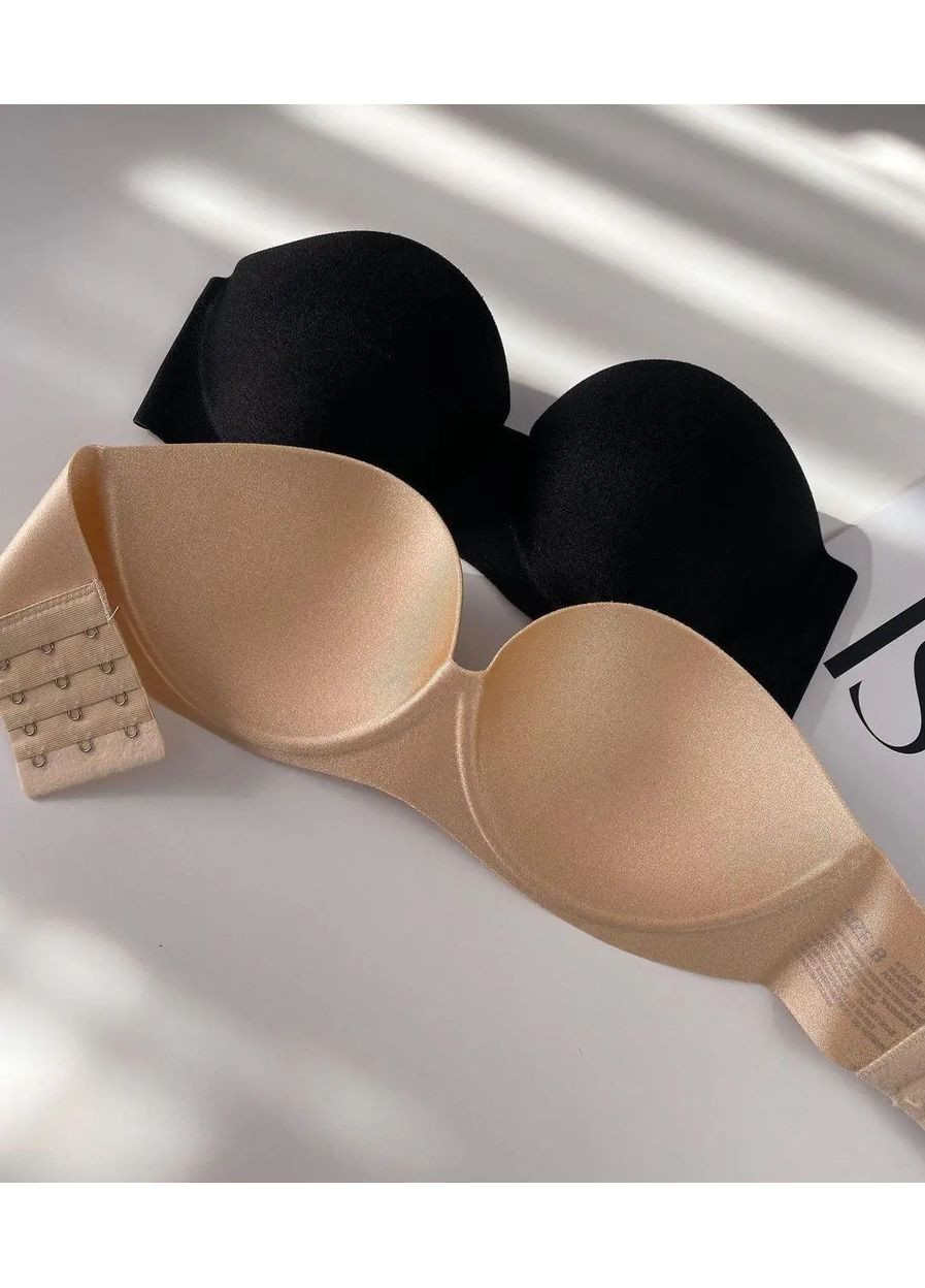 Чёрный силиконовый бюстгальтер афина без бретелей, бесшовный гладкий бюстгальтер пушап, бюстгальтер анжелика No Brand
