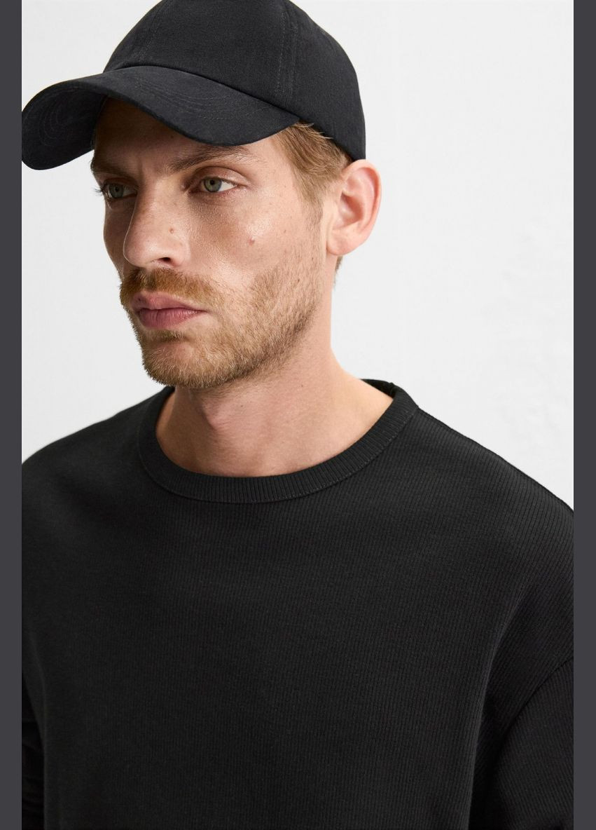 Черный демисезонный кэжуал лонгслив Zara