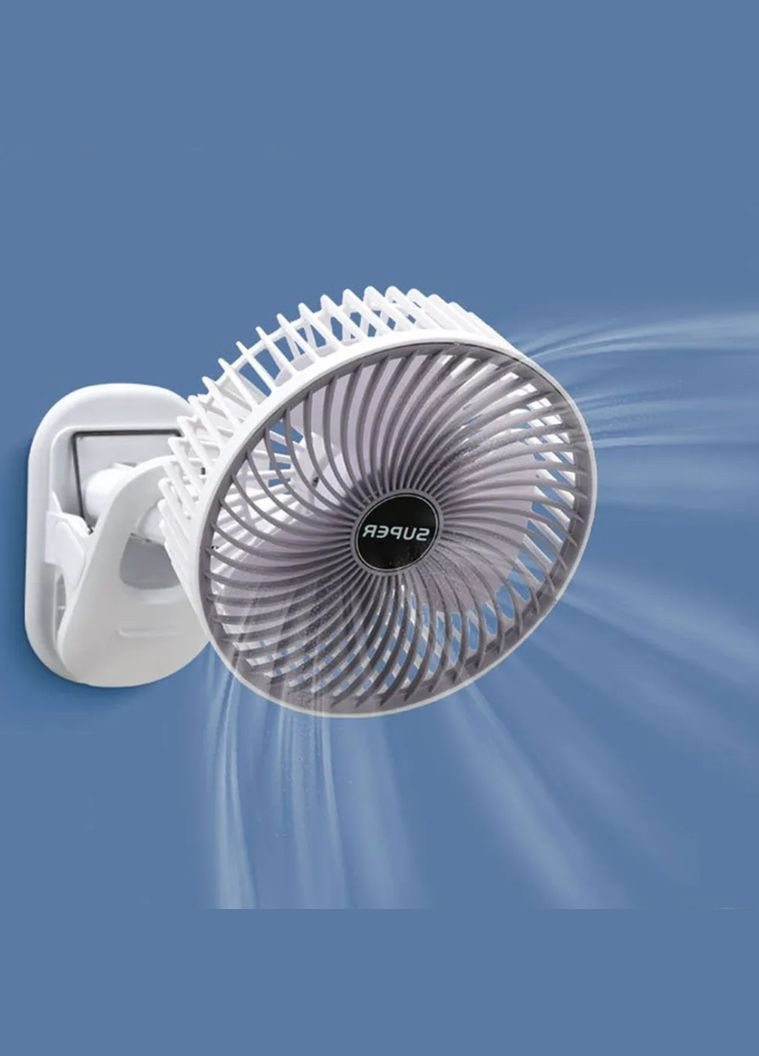 Портативный аккумуляторный мини ручной вентилятор clip+mobile stand VNA10034 с прищепкой и USB зарядкой VTech (337172143)