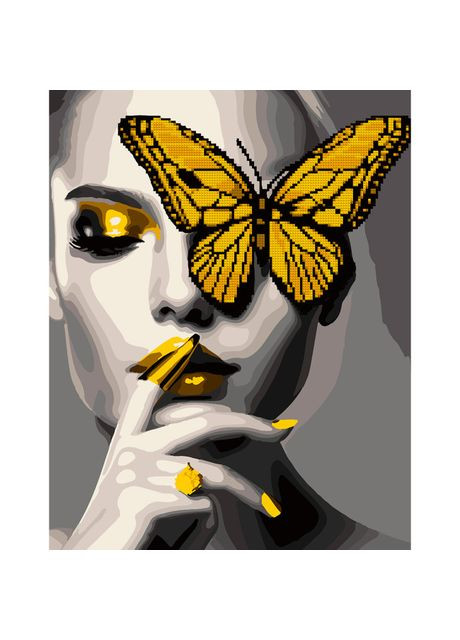 Набір для творчості Дівчина з золотим метеликом 2 в 1 (954674) Santi (370255935)