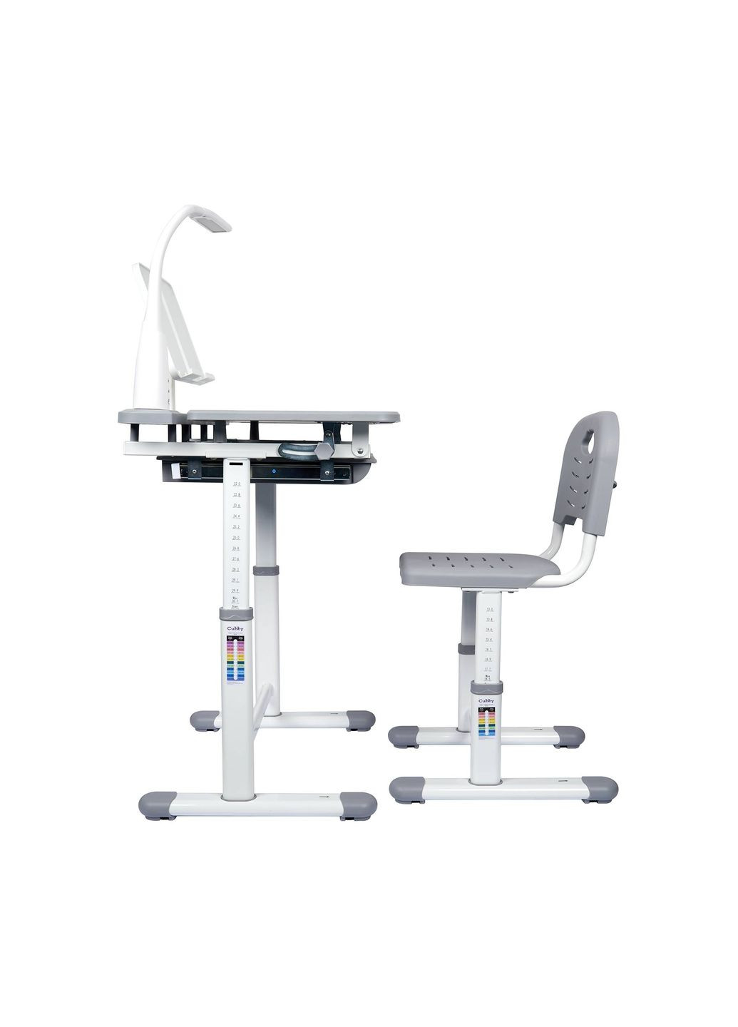 Комплект парта и стул-трансформеры Vanda 700 x 510 x 550-770 мм Grey Cubby (353690685)