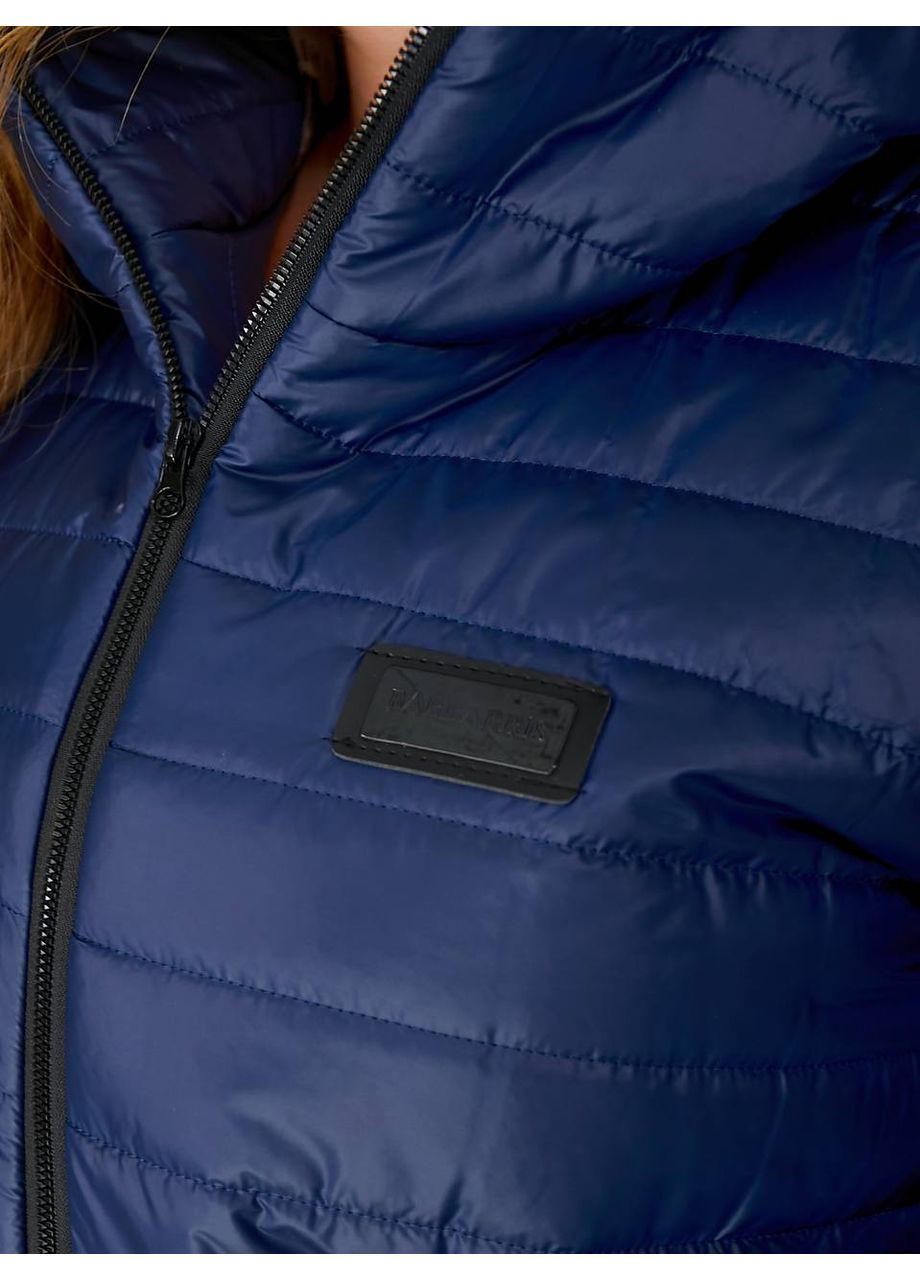 Темно-синя куртка ботал плащівка стьобана синтепон 150 Україна