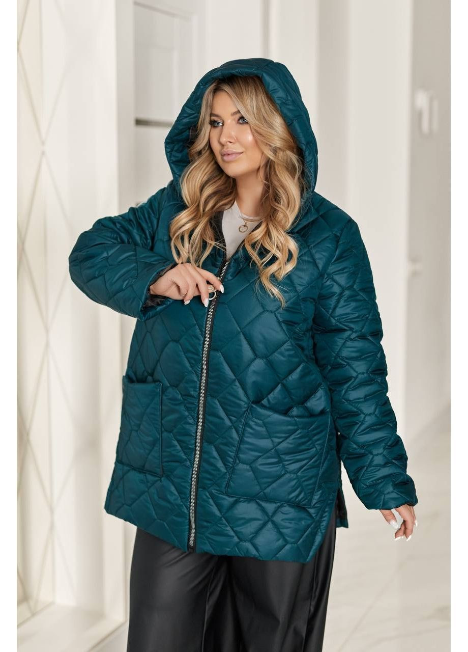Изумрудная зимняя женская зимняя куртка куртка-пальто No Brand