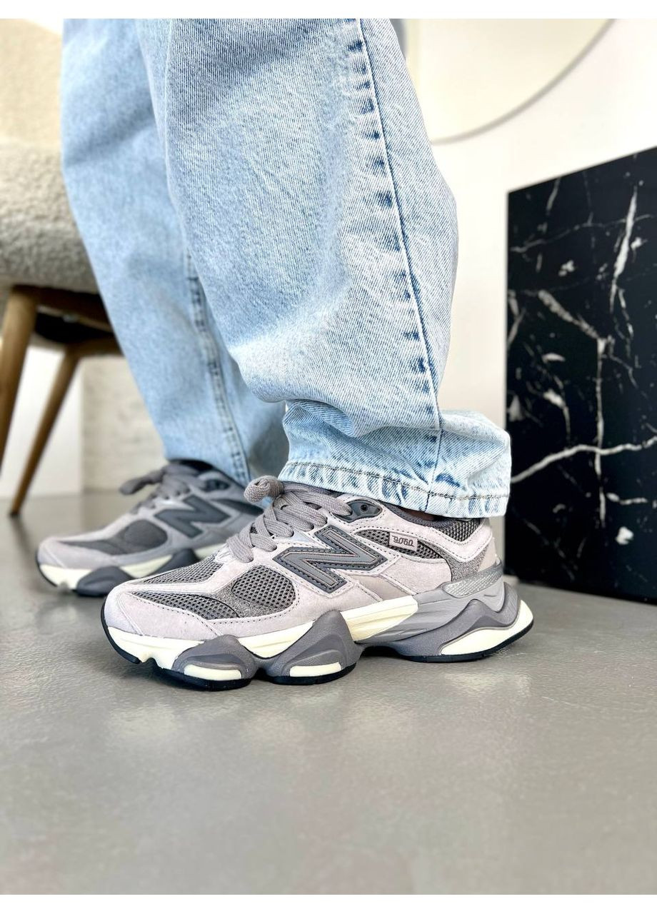 КРОСІВКИ ЖІНОЧІ NEW BALANCE 9060 WHITE GREY НЬЮ БЕЛАНС 9060 No Brand сірі демісезони (367174275)