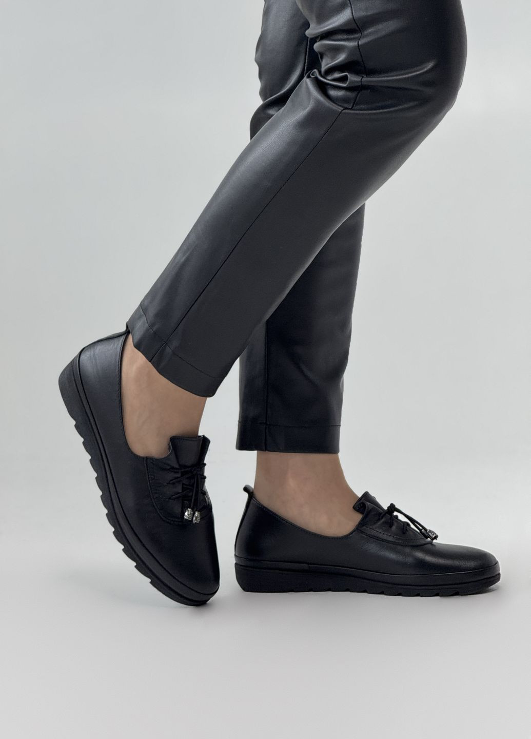 Sherlock Soon Туфли женские кожаные черный з натуральная кожа, турция — демисезон (331692550)