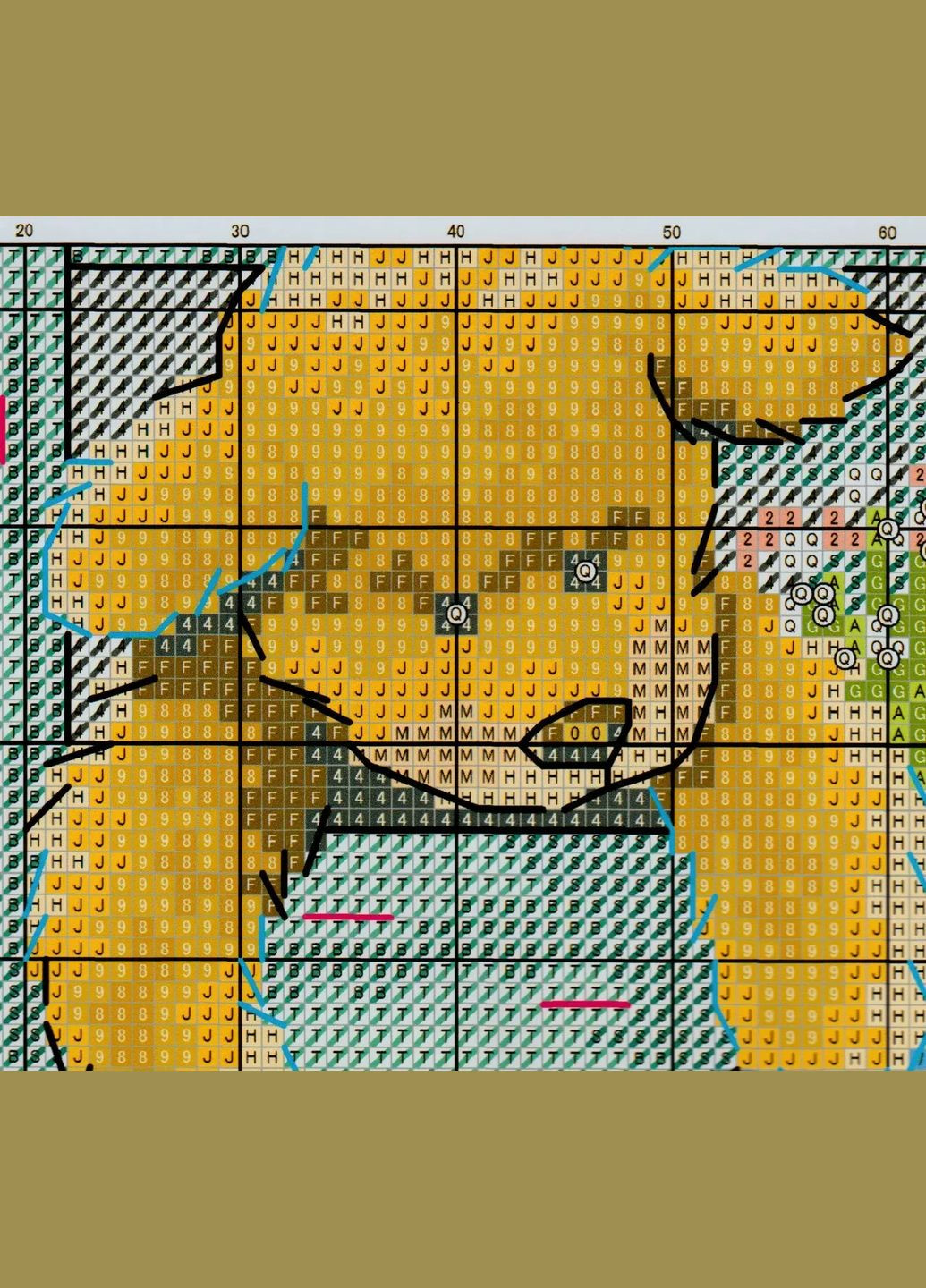 Набір для вишивання за нанесеною на канву схемою "Plush doll". AIDA 14CT printed 36*44 см Joy Sunday (313613312)