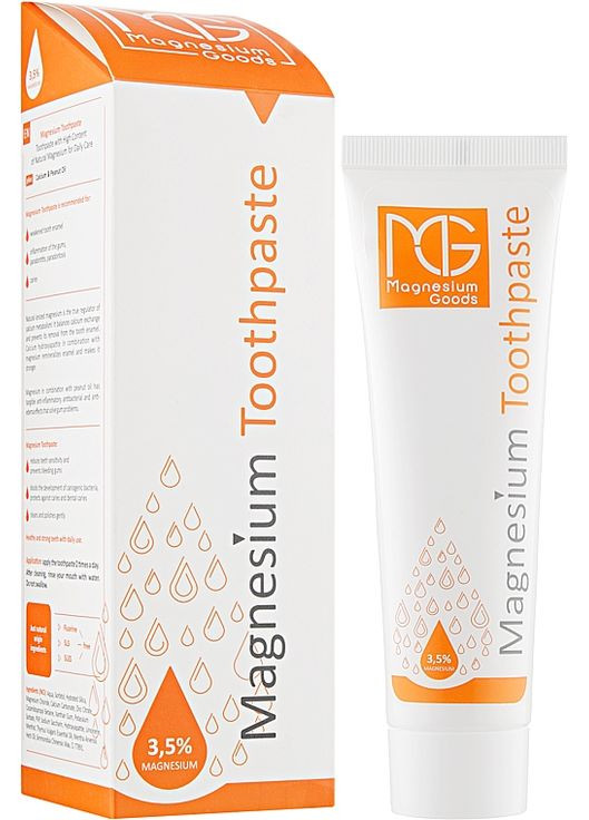 Зубна паста з магнієм і кальцієм, без фтору Toothpaste 100ml (907663-50155) Magnesium Goods (368649956)