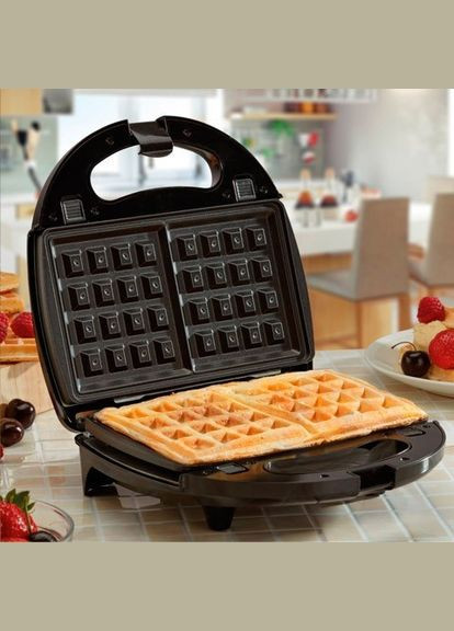 Мультимейкер вафельница бутербродница сэндвичница гриль электрическая 3 в 1 съемные формы 750 Вт Crownberg (306716624)