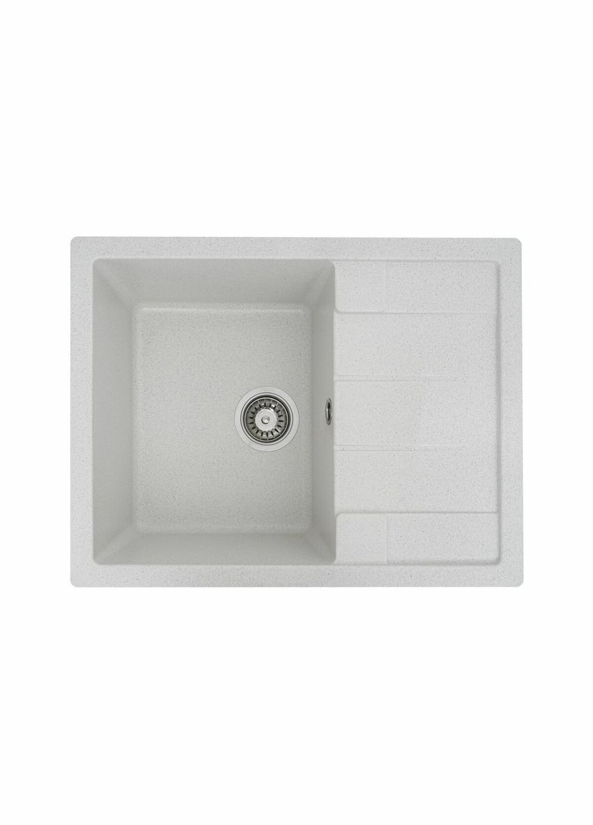 Гранітна мийка для кухні INTENSO 6550 матова Біла в крапку Valeso (336934379)