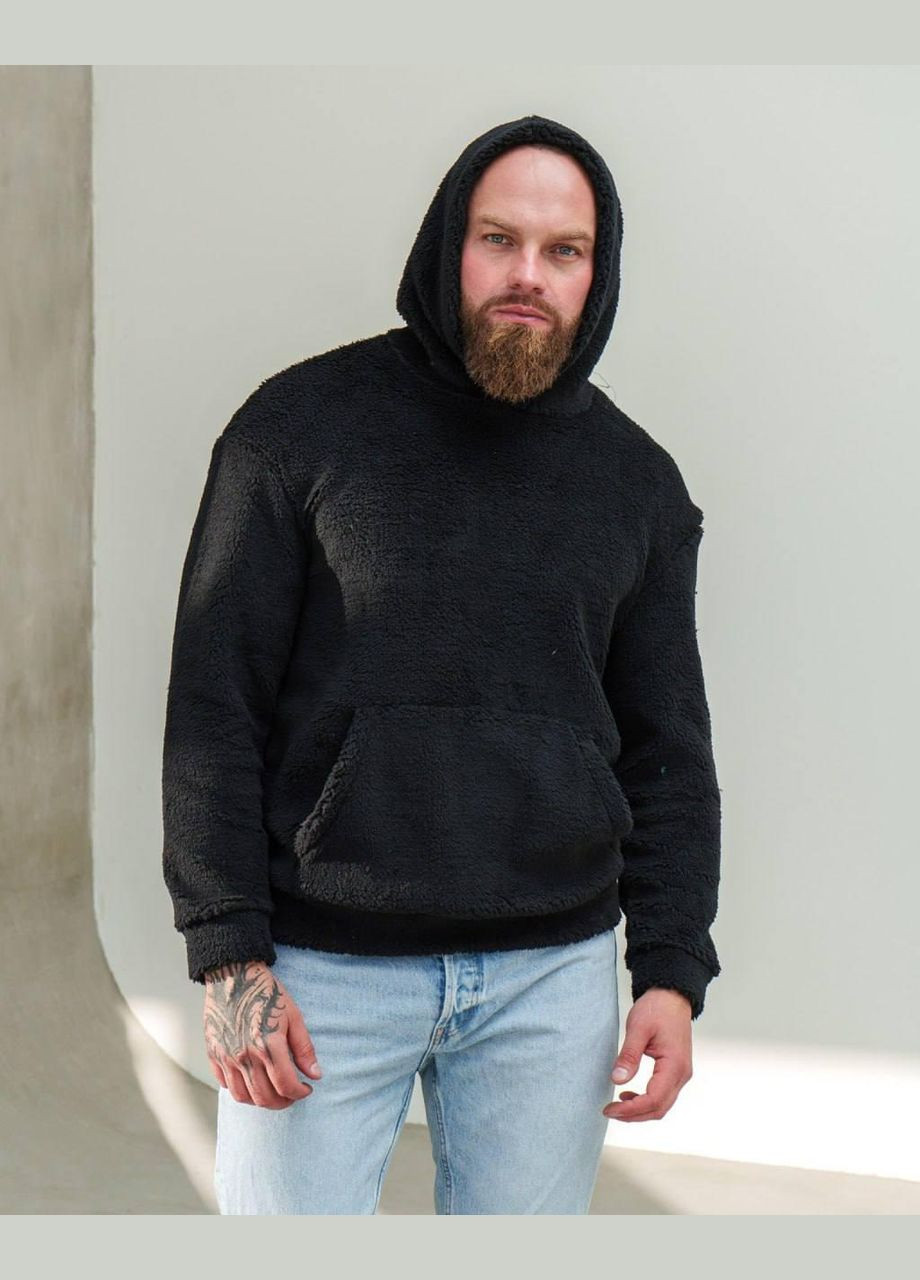 Худи мужчкие зимнее "Уютное тепло в каждом прикосновении" SF-0006 Черный, 50 Sofia (303403886)