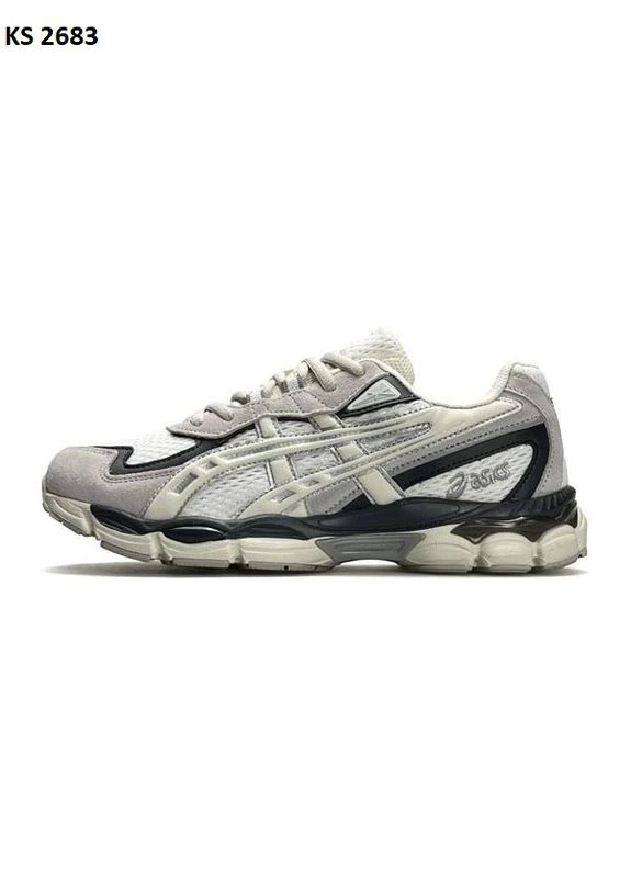 Серые летние кроссовки asics gel-nyc 2055 grey асикс гель нюк No Brand