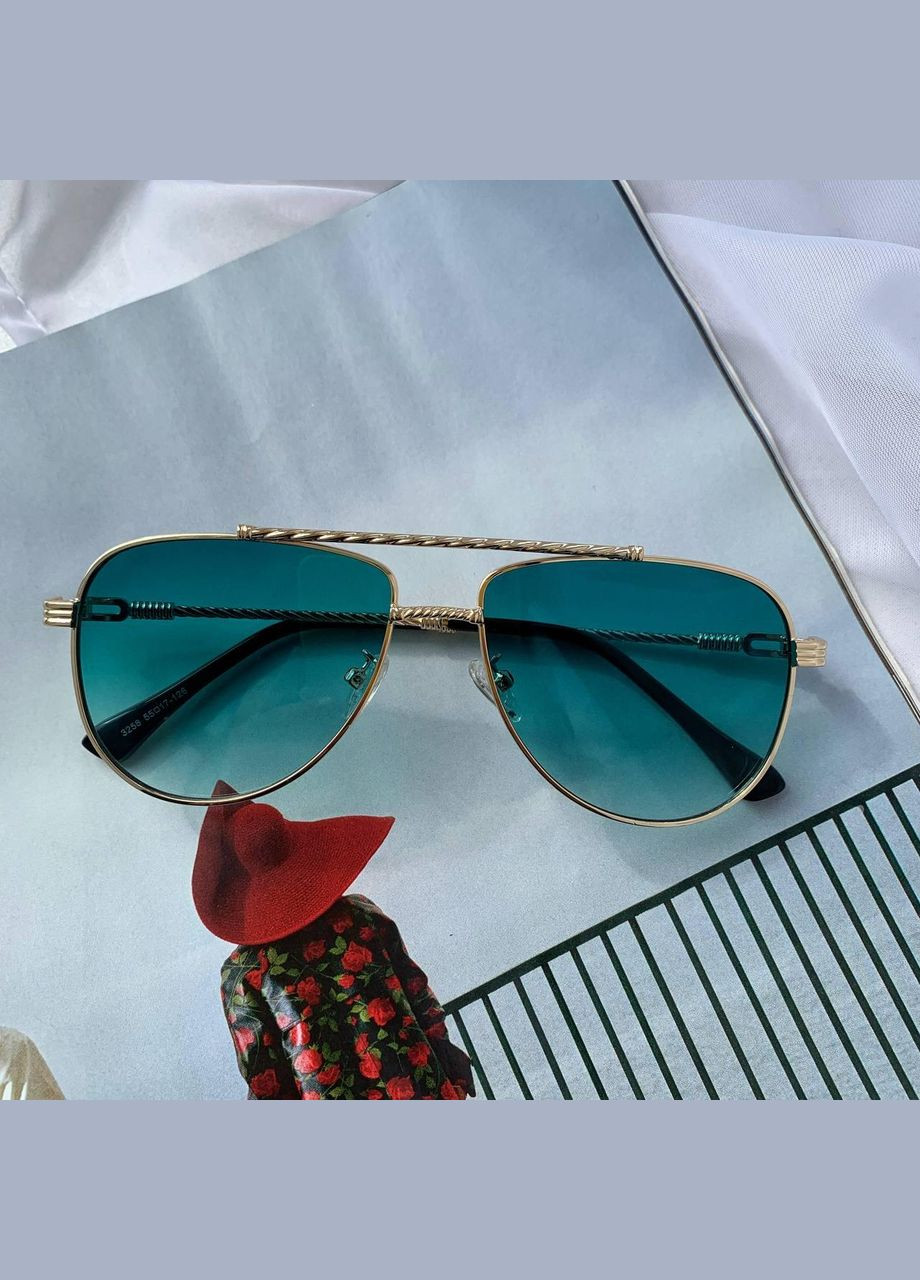 Солнцезащитные очки Aviator 925 - green Flo (358075419)