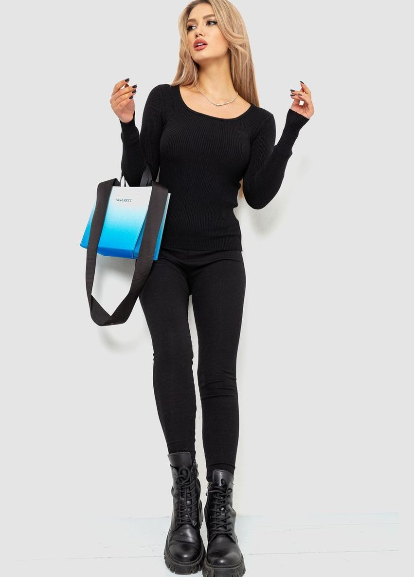 Кофта жіноча в рубчик, колір кремовий, Ager (305316006)