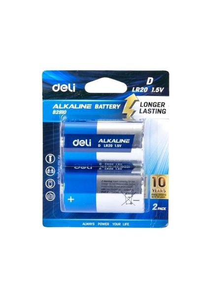 Батарейка Deli D/LR20 2шт/уп для іграшок. ProDobro (367100311)