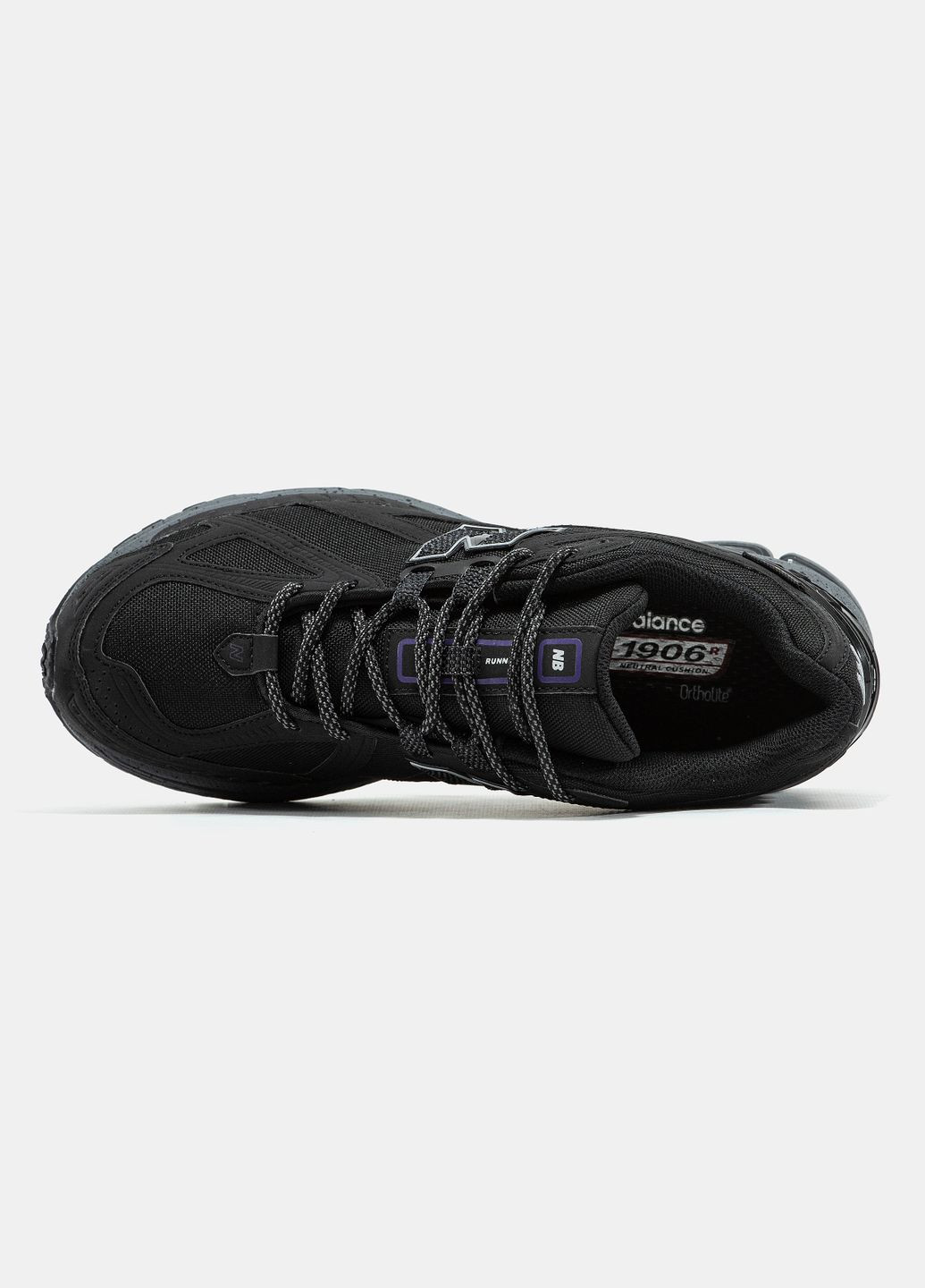 Чорні Осінні кросівки new balance cordura black purple No Brand 1906R
